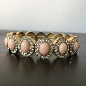 J. Crew Blush and Gold Bracelet